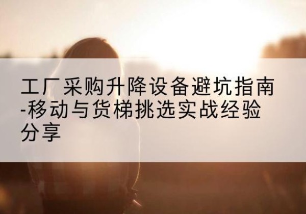 开原移动式升降机怎么选-工厂采购升降设备避坑指南-移动与货梯挑选实战经验分享
